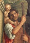 Gentile Bellini Detail of Saints Christopher,Jerome,and Louis Sweden oil painting artist